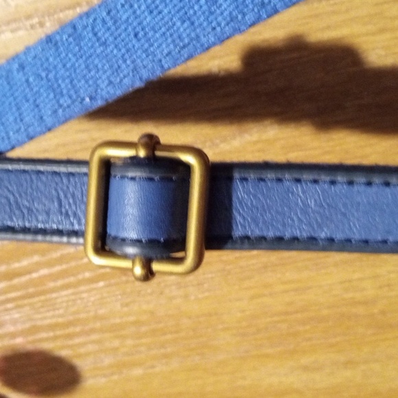 Fossil 1954 Vibrant Blue Two Tone Leather Perfect Stunning - Picture 13 of 16